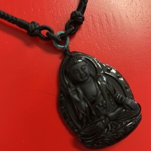 Black Buddha Pendant